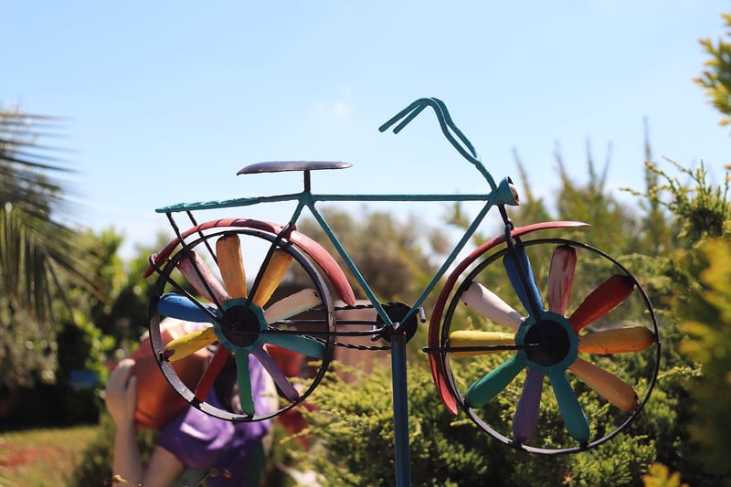 Recycled garden art